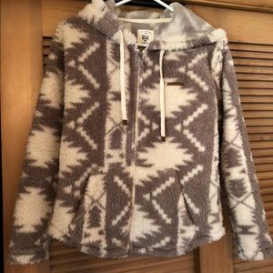 🌴Billabong fuzzy WARM zip up🌴